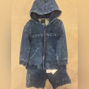 Givenchy Kids Hooded Zip-Up and shorts